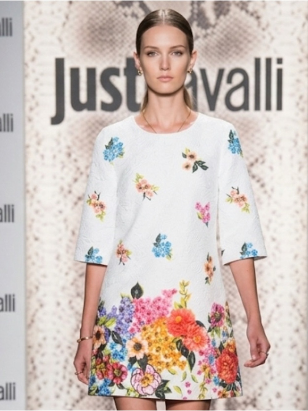 Authentic Just Cavalli vintage floral designer dress sz 6